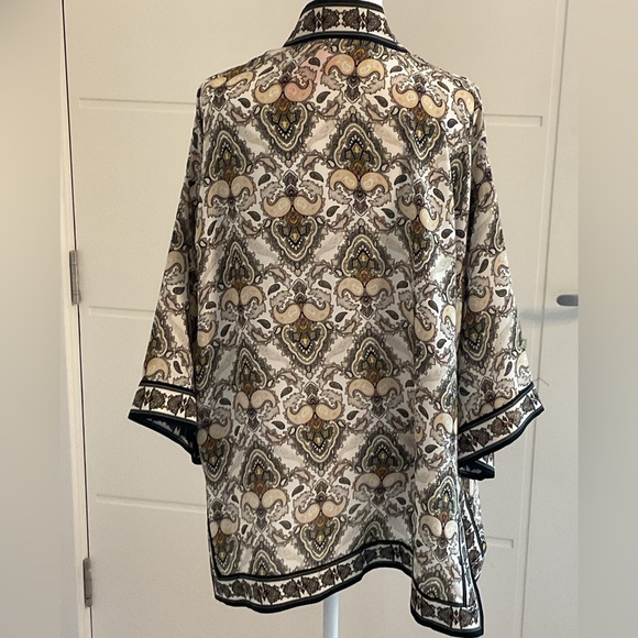 ***Max Studio*** Boho Open Kimono Paisley coverup . - Picture 6 of 8